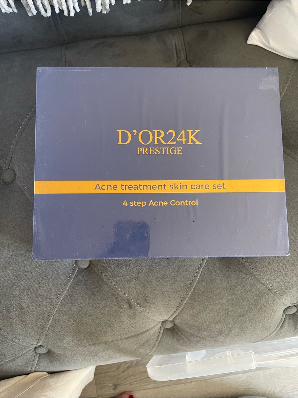 D’ORK24K Acne Treatment Skin Care Set - Navy & Gold